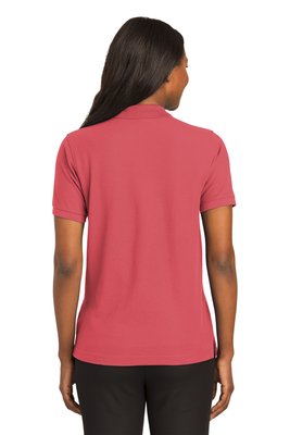 L500 Port Authority 5-ounce Ladies Silk Touch Polo Hibiscus