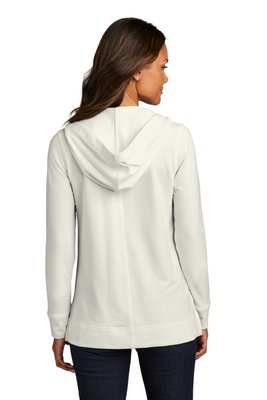 LK826 Port Authority Ladies Microterry Pullover Hoodie Ivory Chiffon