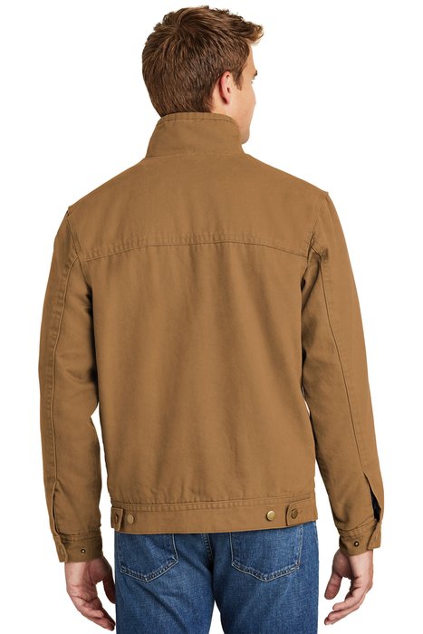 CSJ40 CornerStone Washed Duck Cloth Flannel-Lined Work Jacket Duck Brown