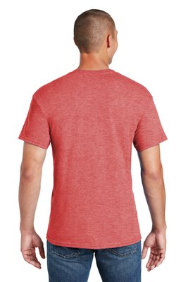 8000 Gildan - DryBlend 50 Cotton/50 Poly T-Shirt Heather Sport Scarlet