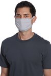 PAMASK05 Port Authority Cotton Knit Face Mask (5 Pack) Silver