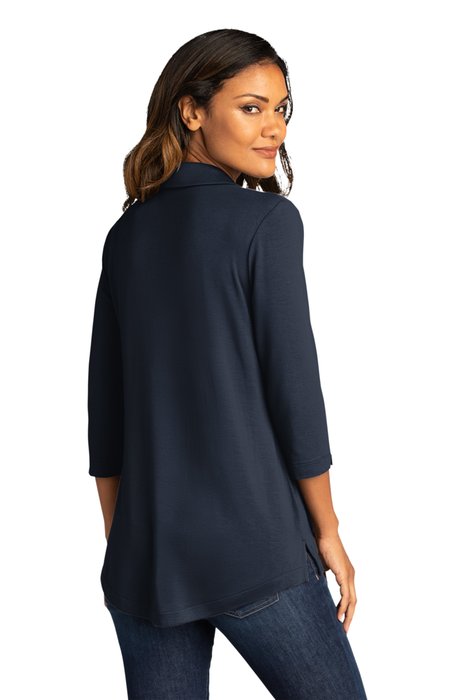 LK5601 Port Authority 6.6-ounce Ladies Luxe Knit Tunic River Blue Navy