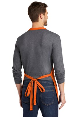 A510 Port Authority Medium-Length Apron with Pouch Pockets Orange