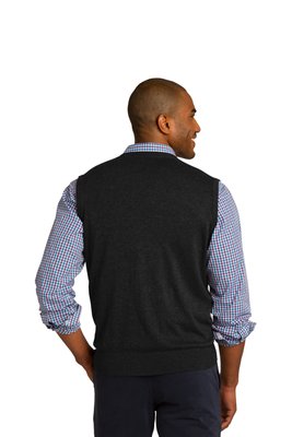SW286 Port Authority Sweater Vest Black