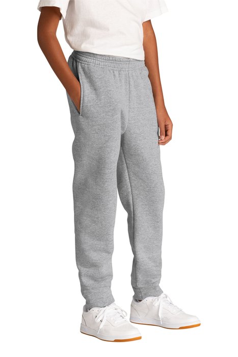 PC78YJ Port & Company Youth Core Fleece Jogger Athletic Heather