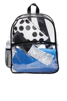 BG230 Port Authority Clear Backpack Clear/ Black