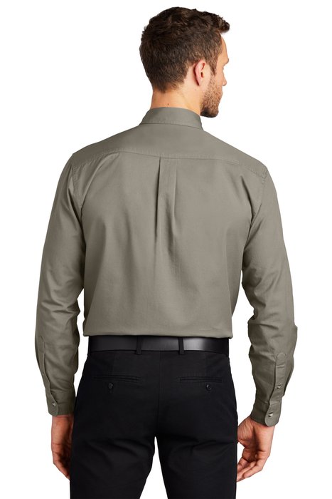 S600T Port Authority Long Sleeve Twill Shirt Khaki