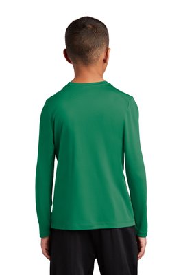 YST420LS Sport-Tek 4-ounce 100% Polyester T-Shirt Kelly Green
