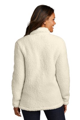 L130 Port Authority Ladies Cozy 1/4-Zip Fleece Marshmallow