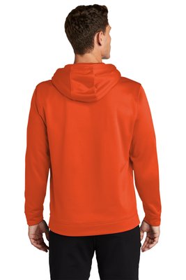 F244 Sport-Tek Sport-Wick Fleece Hooded Pullover Deep Orange