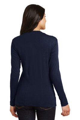 L515 Port Authority Ladies Modern Stretch Cotton Cardigan True Navy