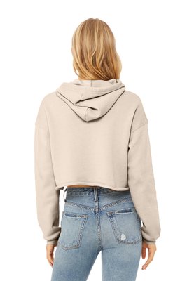 BC7502 BELLA+CANVAS Women's Sponge Fleece Cropped Fleece Hoodie Heather Dust