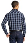 W670 Port Authority Everyday Plaid Shirt True Navy
