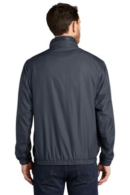J330 Port Authority Core Colorblock Wind Jacket Battleship Grey/ Black