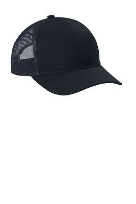 YC112 Port Authority Youth Snapback Trucker Cap Rich Navy