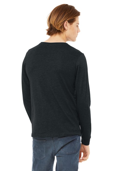 BC3501CVC Bella + Canvas 4.2-ounce Crewneck T-Shirt Dark Grey Heather