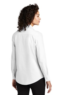 MM2001 MERCER+METTLE Women's Long Sleeve Stretch Woven Shirt White