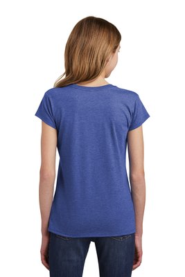 DT6001YG District Girls Very Important Tee Royal Frost