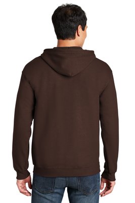 18600 Gildan Heavy Blend Full-Zip Hooded Sweatshirt Dark Chocolate