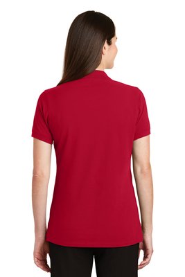 LK8000 Port Authority 6.2-ounce Ladies EZCotton Polo Apple Red