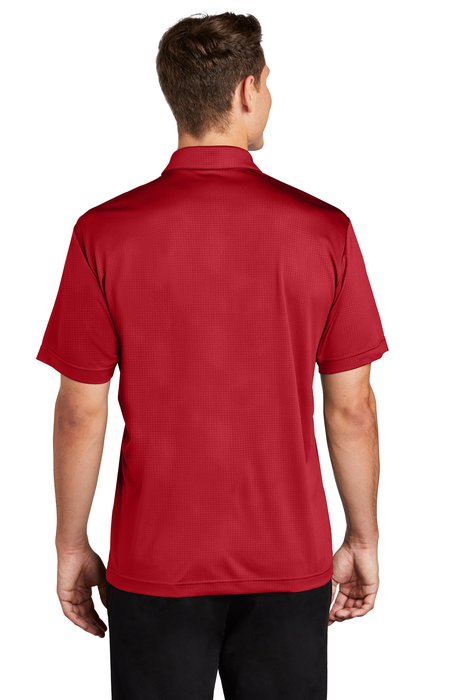 ST630 Sport-Tek 4.7-ounce Embossed PosiCharge Tough Polo Deep Red