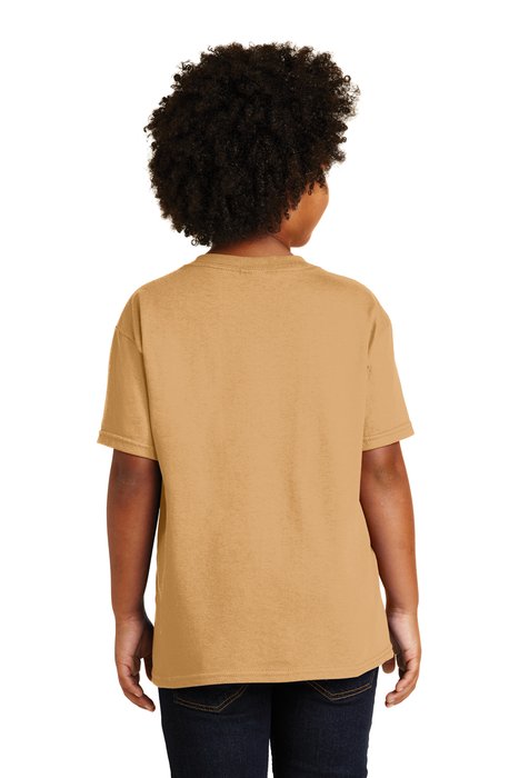 5000B Gildan 5.3-ounce 100% Cotton T-Shirt Old Gold