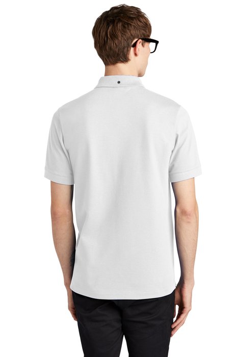 MM1000 MERCER+METTLE Stretch Heavyweight Pique Polo White