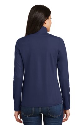 L806 Port Authority Ladies Pinpoint Mesh 1/2-Zip True Navy
