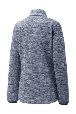 LST30 Sport-Tek Ladies PosiCharge Electric Heather Soft Shell Jacket True Navy Electric