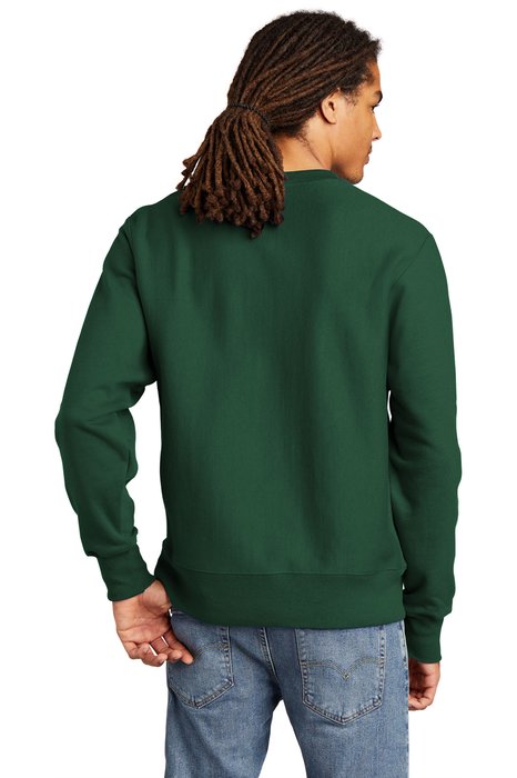 S149 Champion Reverse Weave Crewneck Sweatshirt Dark Green