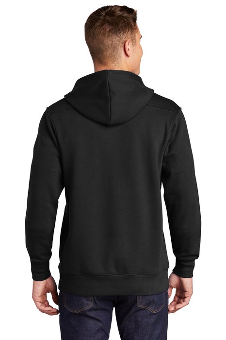 ST271 Sport-Tek Lace Up Pullover Hooded Sweatshirt Black
