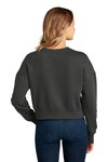 DT1105 District Women's Perfect Weight Fleece Cropped Crew Charcoal