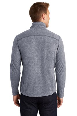 F235 Port Authority Heather Microfleece Full-Zip Jacket True Navy Heather