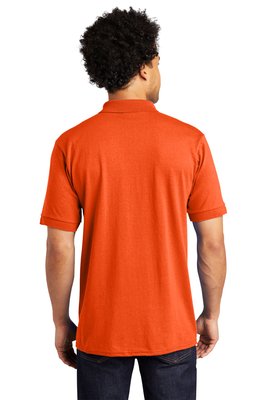 KP55T Port & Company 5.5-ounce Tall Core Blend Jersey Knit Polo Safety Orange