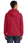 PC90ZH Port & Company Essential Fleece Full-Zip Hooded Sweatshirt Red