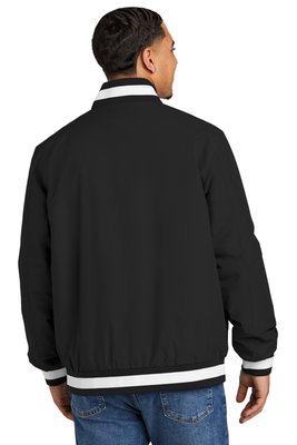 JST58 Sport-Tek Insulated Varsity Jacket Black