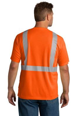 CS200 CornerStone ANSI 107 Class 2 100% Polyester 4.1-ounce T-Shirt Safety Orange