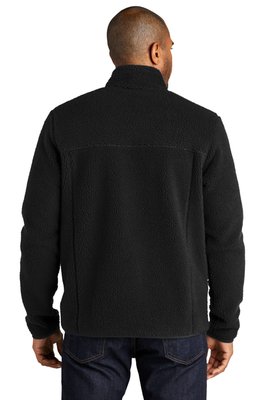 F140 Port Authority Camp Fleece Snap Pullover Deep Black