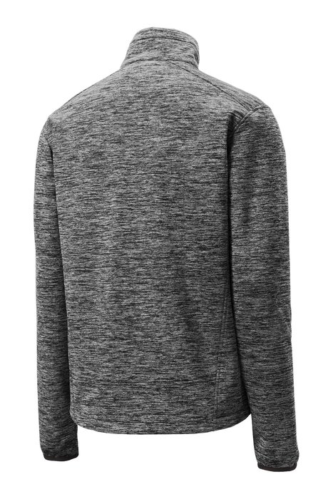 JST30 Sport-Tek PosiCharge Electric Heather Soft Shell Jacket Black Electric
