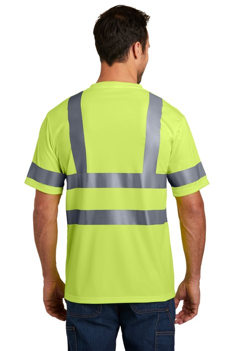 CS408 CornerStone 3.7-ounce 100% Polyester T-Shirt Safety Yellow