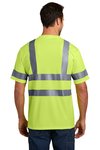 CS408 CornerStone 3.7-ounce 100% Polyester T-Shirt Safety Yellow