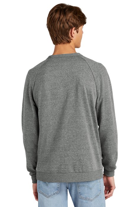 DT1304 District Perfect Tri Fleece Crewneck Sweatshirt Heathered Charcoal
