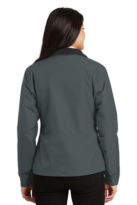 L354 Port Authority Ladies Challenger Jacket Steel Grey/ True Black