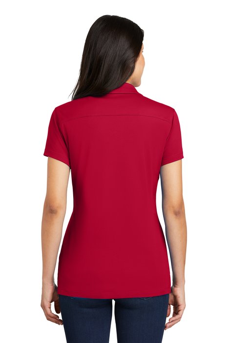 L573 Port Authority 4.7-ounce Ladies Rapid Dry Mesh Polo Engine Red