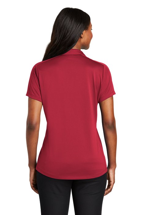 L569 Port Authority 5-ounce Ladies Diamond Jacquard Polo Rich Red