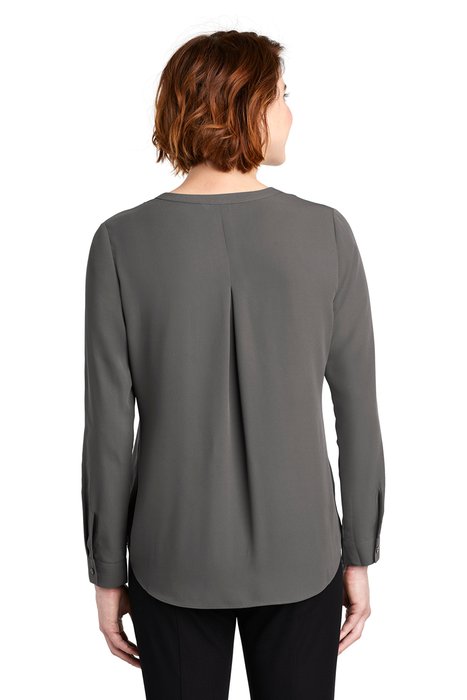 LW702 Port Authority Ladies Wrap Blouse Sterling Grey