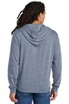 DT1302 District Perfect Tri Fleece Full-Zip Hoodie Navy Frost