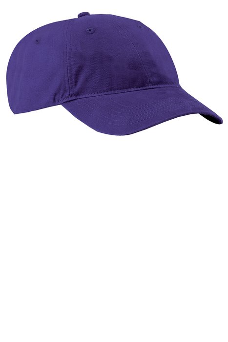 CP77 Port & Company Brushed Twill Low Profile Cap Purple