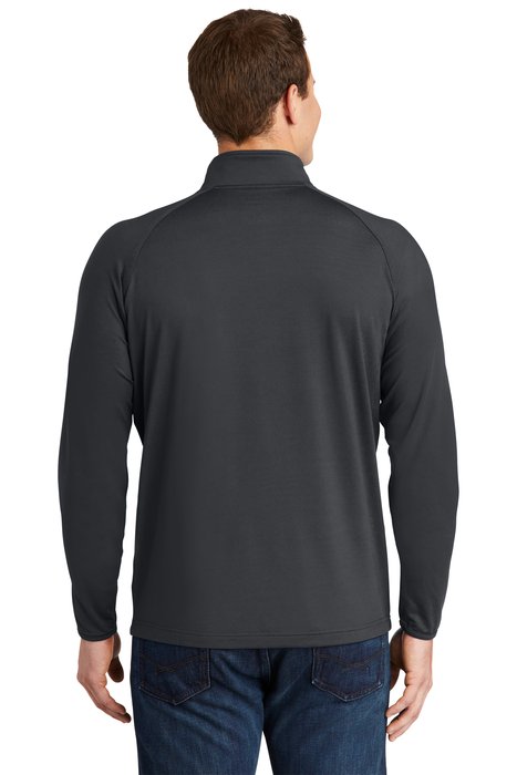 ST850 Sport-Tek Sport-Wick Stretch 1/2-Zip Pullover Charcoal Grey