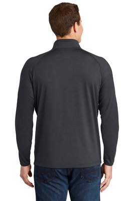 ST850 Sport-Tek Sport-Wick Stretch 1/2-Zip Pullover Charcoal Grey